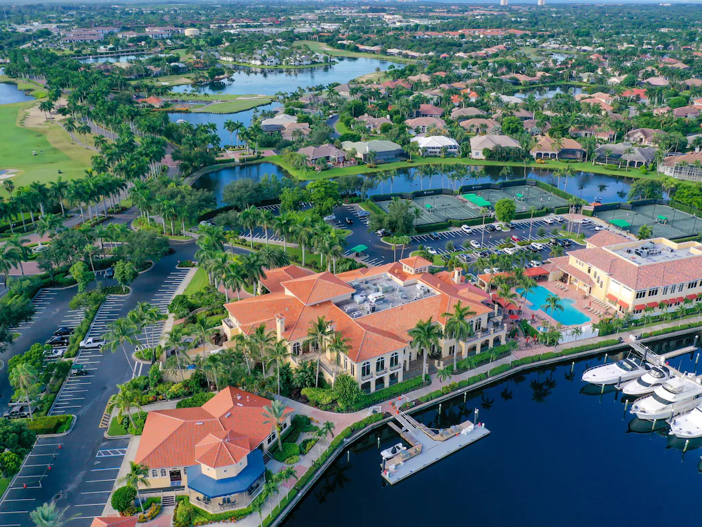 Gulf Harbour Yacht & Country Club view from above